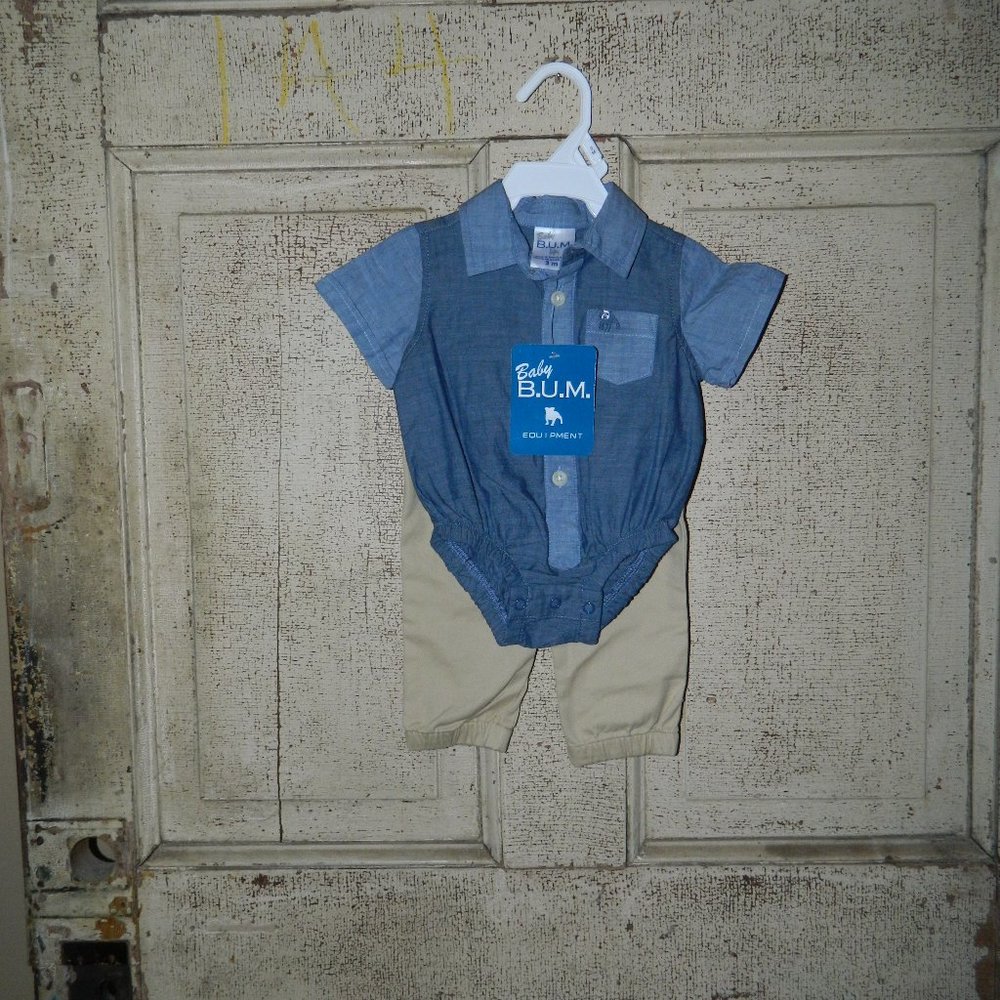 Boys Baby B.U.M. 2 pc Outfit Size 3M NEW!!!  (H-32)